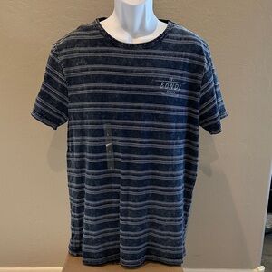 Men's Bondi Beach Striped Blue T-Shirt